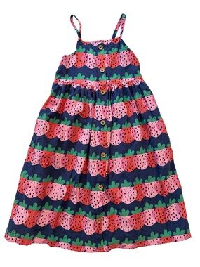 Hanna Andersson Sundress with Pink & Red Strawberry Print